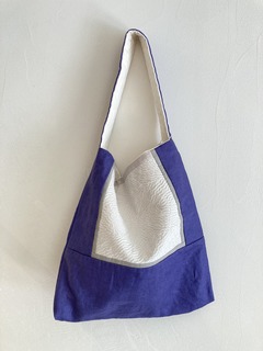 百田むつみ　刺し子バッグ 0789640fb14c99c891522553f85a72